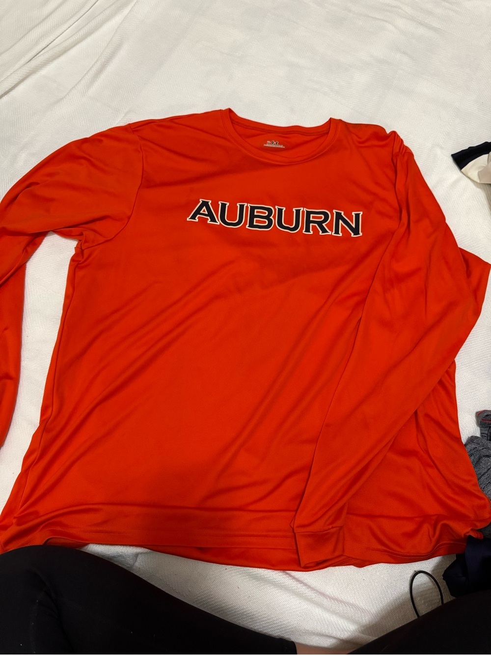 Under Armour Auburn Long-Sleeve Crew Tee - Bright Orange